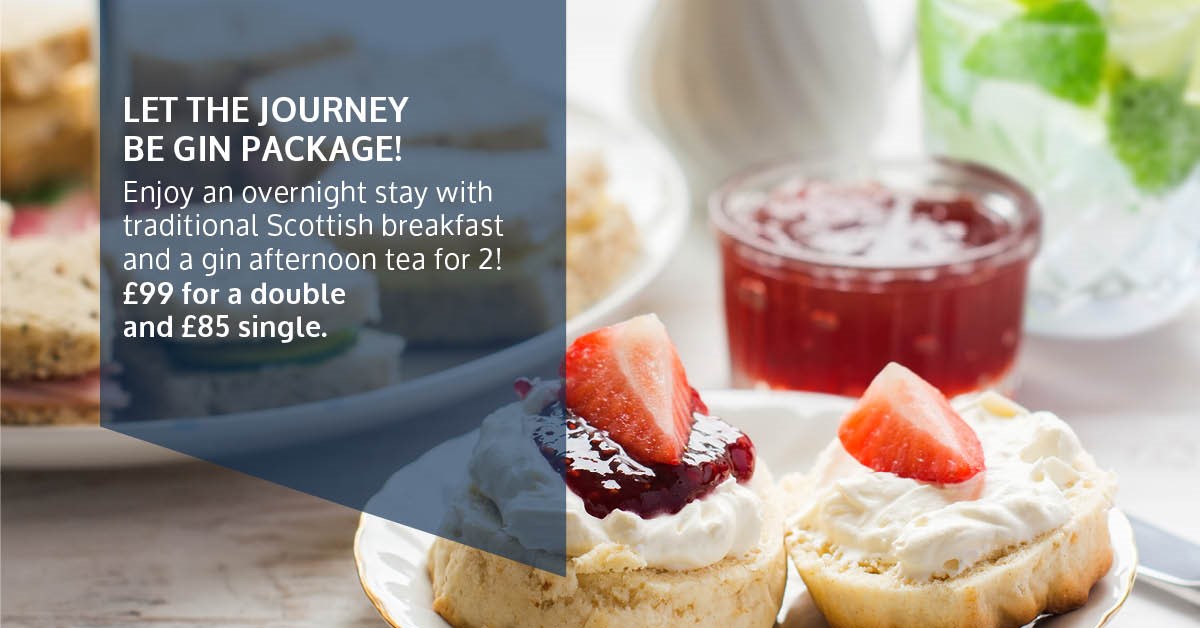 scone cream gin jam image